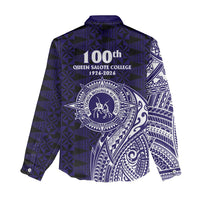 Tonga Queen Salote College 100th Years Women Casual Shirt Est 1926 Tongan Ngatu Tapa - Polynesian Pride