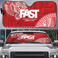 Samoa FAST Auto Sun Shade Samoan Motif Patterns - Polynesian Pride