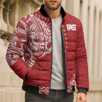 Samoa FAST Bomber Puffer Jacket Samoan Motif Patterns - Polynesian Pride