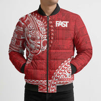 Samoa FAST Bomber Puffer Jacket Samoan Motif Patterns - Polynesian Pride