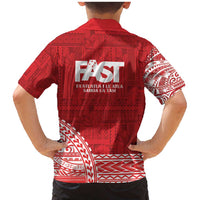 Samoa FAST Family Matching Mermaid Dress and Hawaiian Shirt Samoan Motif Patterns - Polynesian Pride