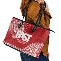 Samoa FAST Leather Tote Bag Samoan Motif Patterns LT9 - Polynesian Pride