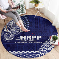 Samoa HRPP Round Carpet Samoan Motif Patterns LT9 - Polynesian Pride