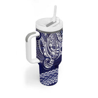Samoa HRPP Tumbler With Handle Samoan Motif Patterns LT9 - Polynesian Pride