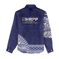 Samoa HRPP Women Casual Shirt Samoan Motif Patterns LT9 - Polynesian Pride