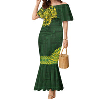 Samoa SUP Family Matching Mermaid Dress and Hawaiian Shirt Samoan Motif Patterns - Polynesian Pride