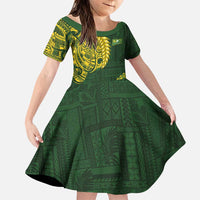 Samoa SUP Family Matching Puletasi and Hawaiian Shirt Samoan Motif Patterns - Polynesian Pride