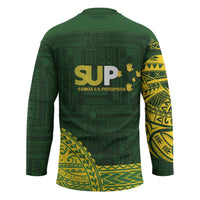 Samoa SUP Hockey Jersey Samoan Motif Patterns - Polynesian Pride