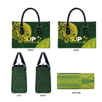 Samoa SUP Leather Bag Samoan Motif Patterns - Polynesian Pride