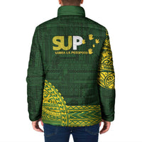 Samoa SUP Padded Jacket Samoan Motif Patterns - Polynesian Pride