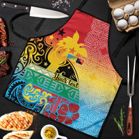 Personalised Torba PNG Day Apron Oro Tapa Pattern - Polynesian Pride