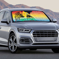 Personalised Torba PNG Day Auto Sun Shade Oro Tapa Pattern - Polynesian Pride