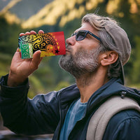 Personalised Torba PNG Day 4 in 1 Can Cooler Tumbler Oro Tapa Pattern - Polynesian Pride