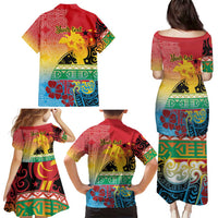 Personalised Torba PNG Day Family Matching Puletasi and Hawaiian Shirt Oro Tapa Pattern LT9 - Polynesian Pride