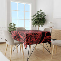 Koa Ikaika Warrior Helmet with Shark Tablecloth Red Kakau Style LT9 - Polynesian Pride