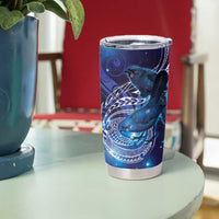 North Island Kokako and South Island Kokako Tumbler Cup New Zealand Native Bird with Galaxy Vibe LT9 - Polynesian Pride