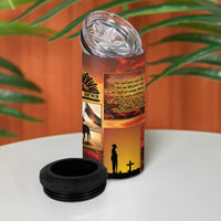 ANZAC Day Film Reel Lest We Forget 4 in 1 Can Cooler Tumbler Australia NZ Memorial