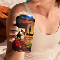 ANZAC Day Film Reel Lest We Forget 4 in 1 Can Cooler Tumbler Australia NZ Memorial