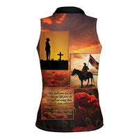ANZAC Day Film Reel Lest We Forget Women Sleeveless Polo Shirt Australia NZ Memorial LT9 - Polynesian Pride