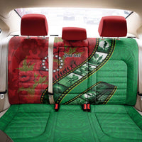 Personalised Cook Islands ANZAC 1915-2026 Filmstrip Back Car Seat Cover Lest We Forget 25 April LT9 - Polynesian Pride