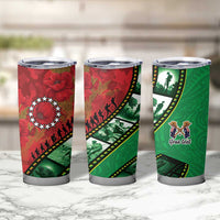 Personalised Cook Islands ANZAC 1915-2026 Filmstrip Tumbler Cup Lest We Forget 25 April LT9 - Polynesian Pride