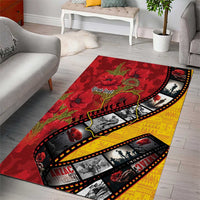 Personalised Niue ANZAC 1915-2026 Filmstrip Area Rug Lest We Forget 25 April