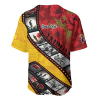Personalised Niue ANZAC 1915-2026 Filmstrip Baseball Jersey Lest We Forget 25 April