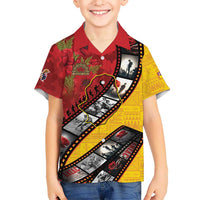 Personalised Niue ANZAC 1915-2026 Filmstrip Hawaiian Shirt Lest We Forget 25 April LT9 - Polynesian Pride