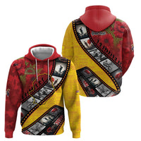 Personalised Niue ANZAC 1915-2026 Filmstrip Zip Hoodie Lest We Forget 25 April LT9 - Polynesian Pride