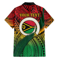 Personalised Vanuatu Yumi 44th Indipendens Dei Family Matching Off The Shoulder Long Sleeve Dress and Hawaiian Shirt Vanuatuan Broad Tusk with Polynesian Tribal LT9 - Polynesian Pride