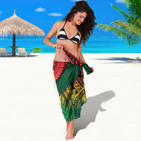 Personalised Vanuatu Yumi 44th Indipendens Dei Sarong Vanuatuan Broad Tusk with Polynesian Tribal