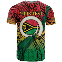 Personalised Vanuatu Yumi 44th Indipendens Dei T Shirt Vanuatuan Broad Tusk with Polynesian Tribal LT9 - Polynesian Pride