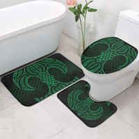 Kakariki Maori Ta Moko Poutama Art Bathroom Set - Polynesian Pride