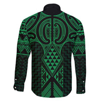 Kakariki Maori Ta Moko Poutama Art Family Matching Mermaid Dress and Hawaiian Shirt LT9 - Polynesian Pride