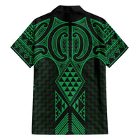 Kakariki Maori Ta Moko Poutama Art Family Matching Puletasi and Hawaiian Shirt