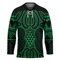 Kakariki Maori Ta Moko Poutama Art Hockey Jersey - Polynesian Pride
