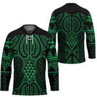Kakariki Maori Ta Moko Poutama Art Hockey Jersey - Polynesian Pride