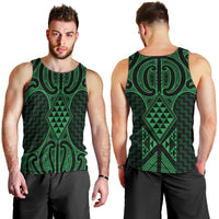 Kakariki Maori Ta Moko Poutama Art Men Tank Top