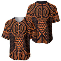 Karaka Maori Ta Moko Poutama Art Baseball Jersey LT9 - Polynesian Pride