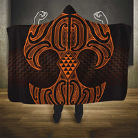 Karaka Maori Ta Moko Poutama Art Hooded Blanket