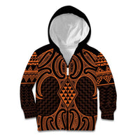 Karaka Maori Ta Moko Poutama Art Kid Hoodie