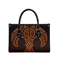 Karaka Maori Ta Moko Poutama Art Leather Bag - Polynesian Pride