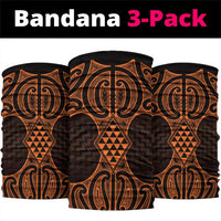 Karaka Maori Ta Moko Poutama Art Neck Gaiter - Polynesian Pride