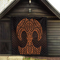 Karaka Maori Ta Moko Poutama Art Quilt LT9 - Polynesian Pride