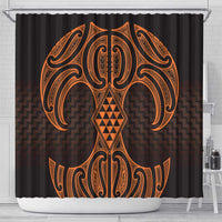 Karaka Maori Ta Moko Poutama Art Shower Curtain