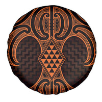 Karaka Maori Ta Moko Poutama Art Spare Tire Cover