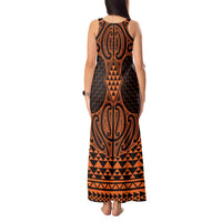 Karaka Maori Ta Moko Poutama Art Tank Maxi Dress