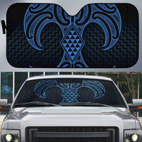Kikorangi Maori Ta Moko Poutama Art Auto Sun Shade - Polynesian Pride