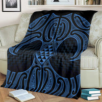 Kikorangi Maori Ta Moko Poutama Art Blanket