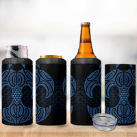 Kikorangi Maori Ta Moko Poutama Art 4 in 1 Can Cooler Tumbler LT9 - Polynesian Pride